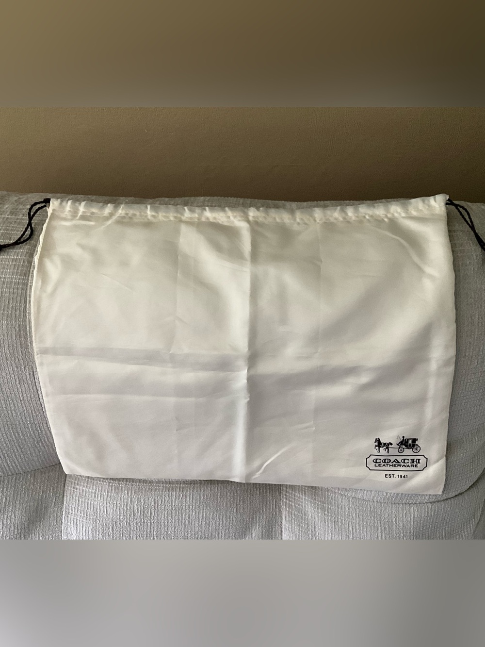 Coach Satin Drawstring Dust Bag